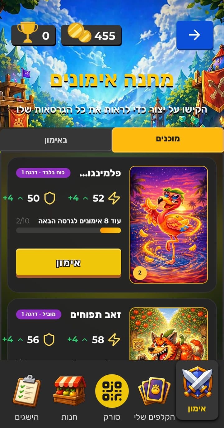 מחנה האימונים: כל אימון מקרב את הפריצור לגרסה הבאה